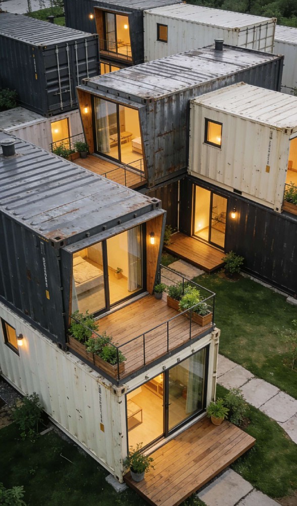 集装箱民宿图片，集装箱民宿房图片